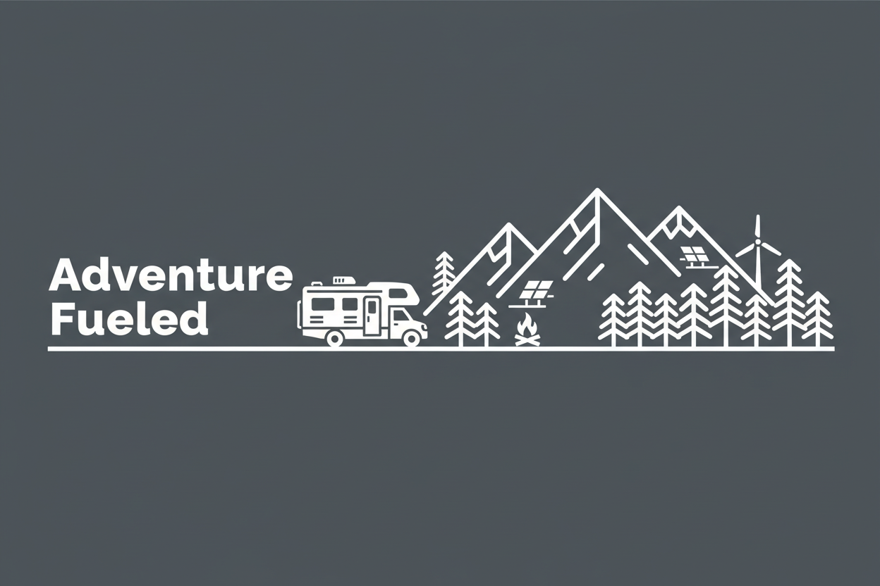 Adventure Fueled 25oz Flip Straw Bottle — Mountain & Camper Design