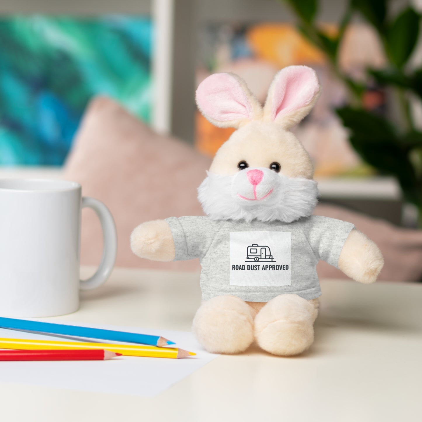 Tiny Traveler RV Plush Toy with Tee – Cute Gift for Kids & Campers