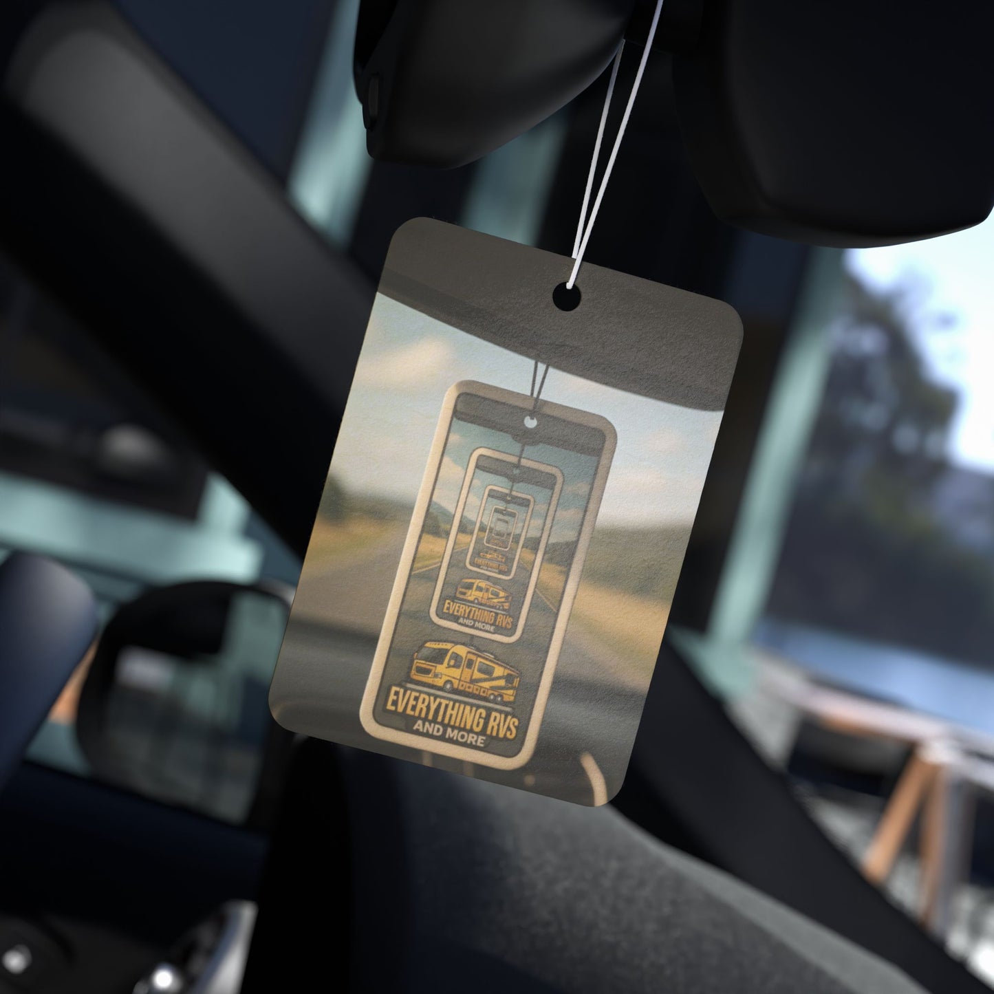 Vintage Car Air Freshener - "Everything Rides" Aroma Tag