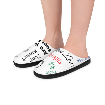 Comfortable Men's Indoor Slippers with Fun Witty Quotes