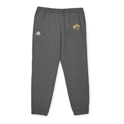 Fleece Joggers — Grey Adidas Logo Sweatpants