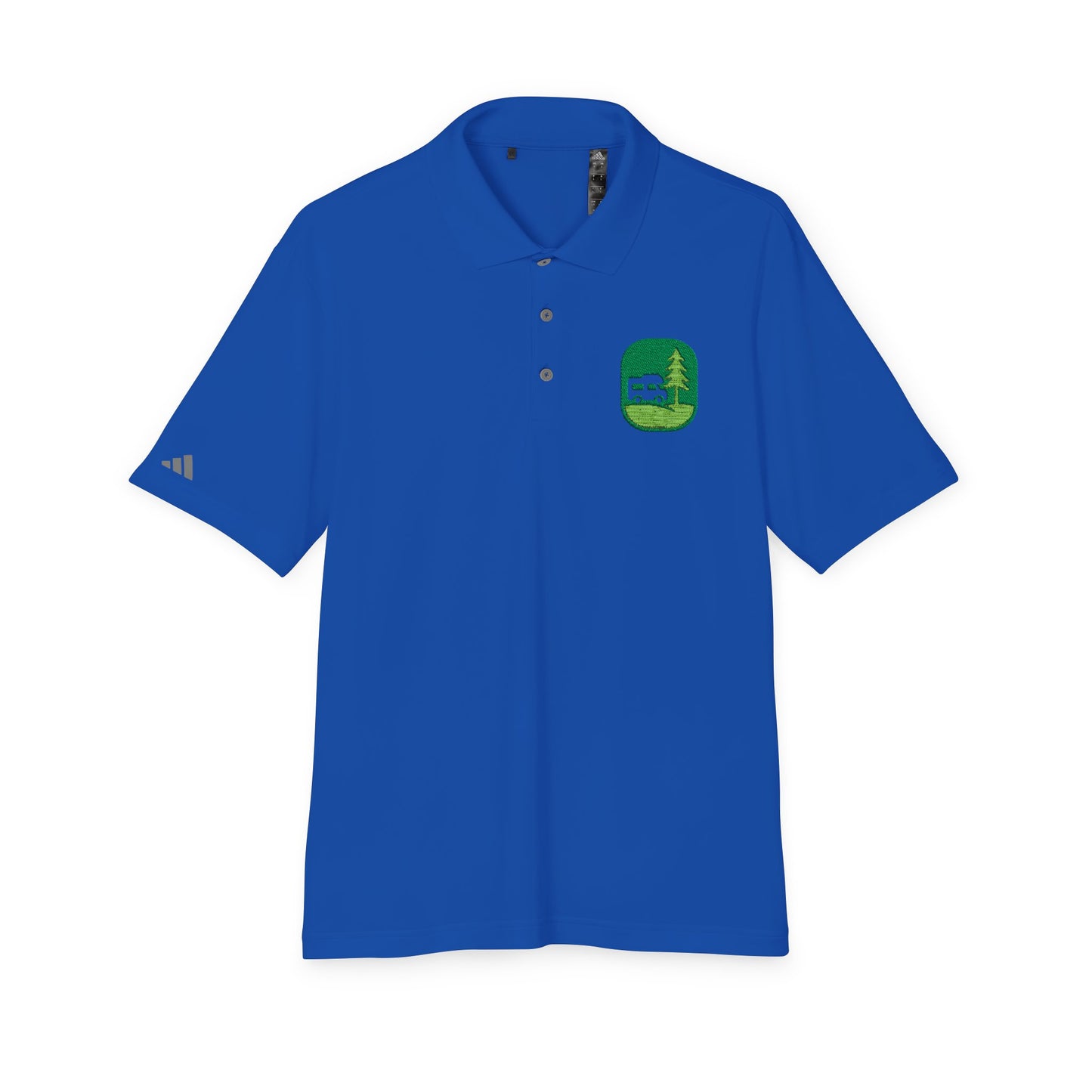 Performance Polo — Grass Patch Camper Logo Embroidered Golf Shirt