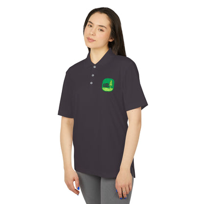 Performance Polo — Grass Patch Camper Logo Embroidered Golf Shirt