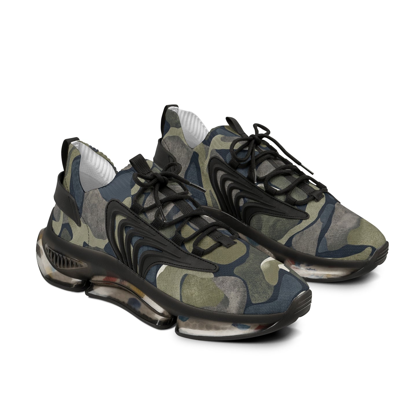 Camo Mesh Sneakers for Men — Lightweight Breathable Athletic Shoes