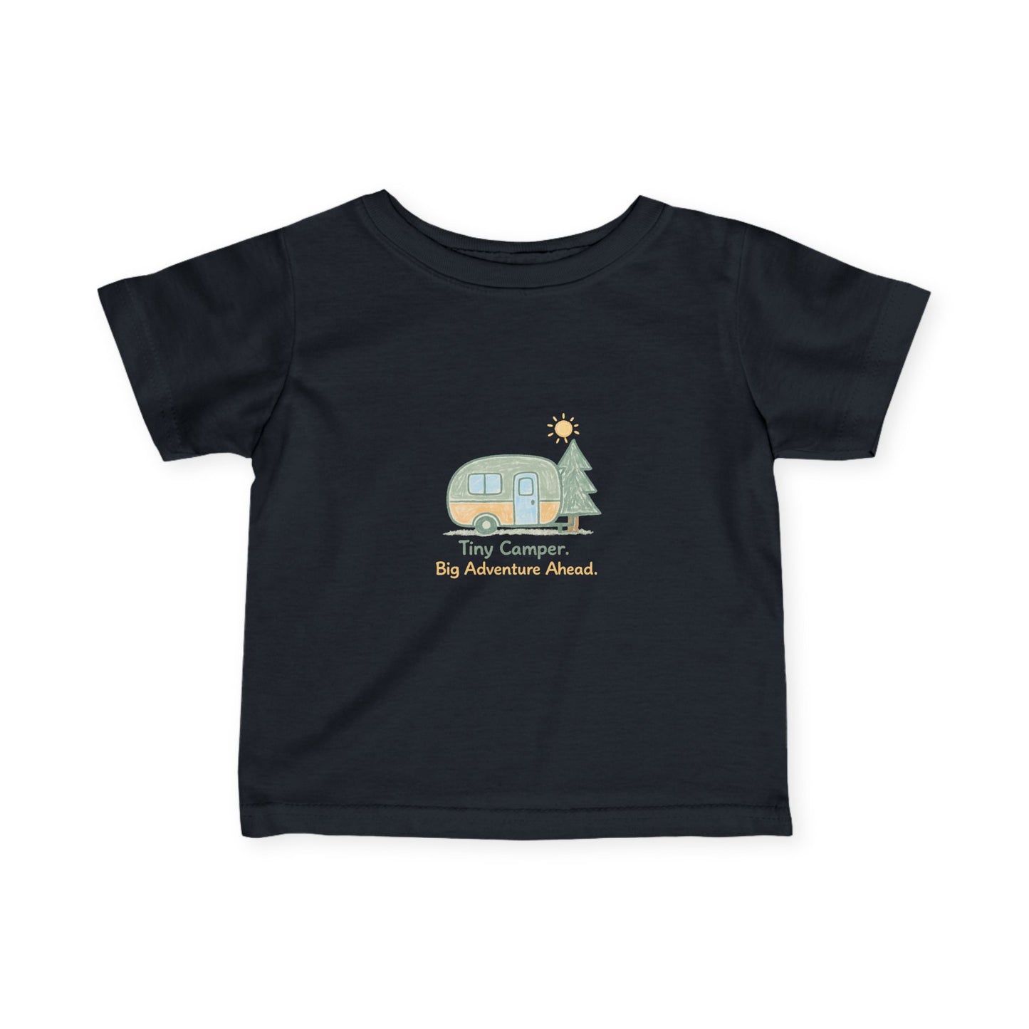 Infant Tee - Tiny Camper Retro RV Graphic Baby Shirt