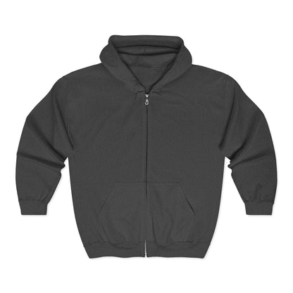 Retro-AI Nomad Badge Hoodie — Full-Zip Travel & Digital Nomad Pullover