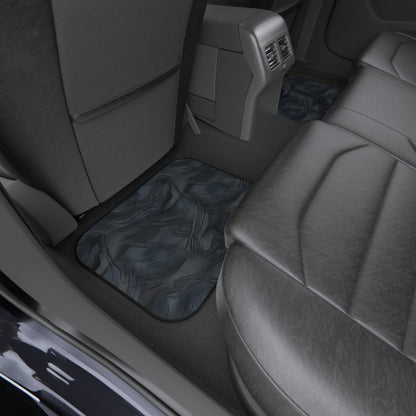Marble Slate Car Mats (Set of 4) — Non-Slip All-Weather Floor Liners