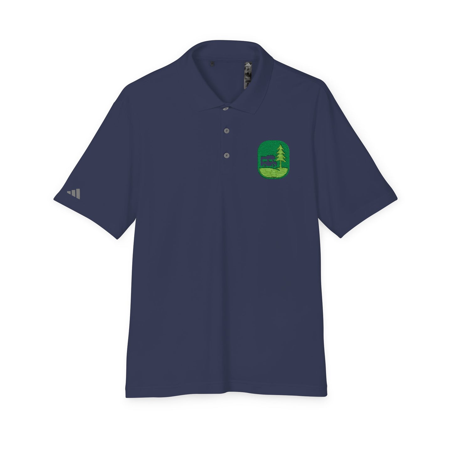 Performance Polo — Grass Patch Camper Logo Embroidered Golf Shirt