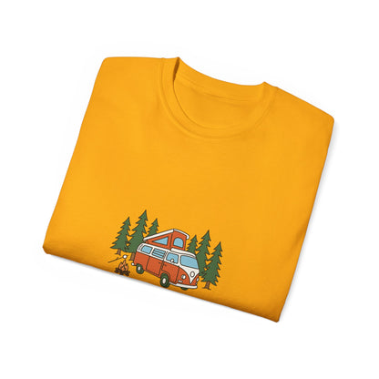 Camping Tee — “Sorry For What I Said When Trying To Park The Camper” Graphic Shirt
