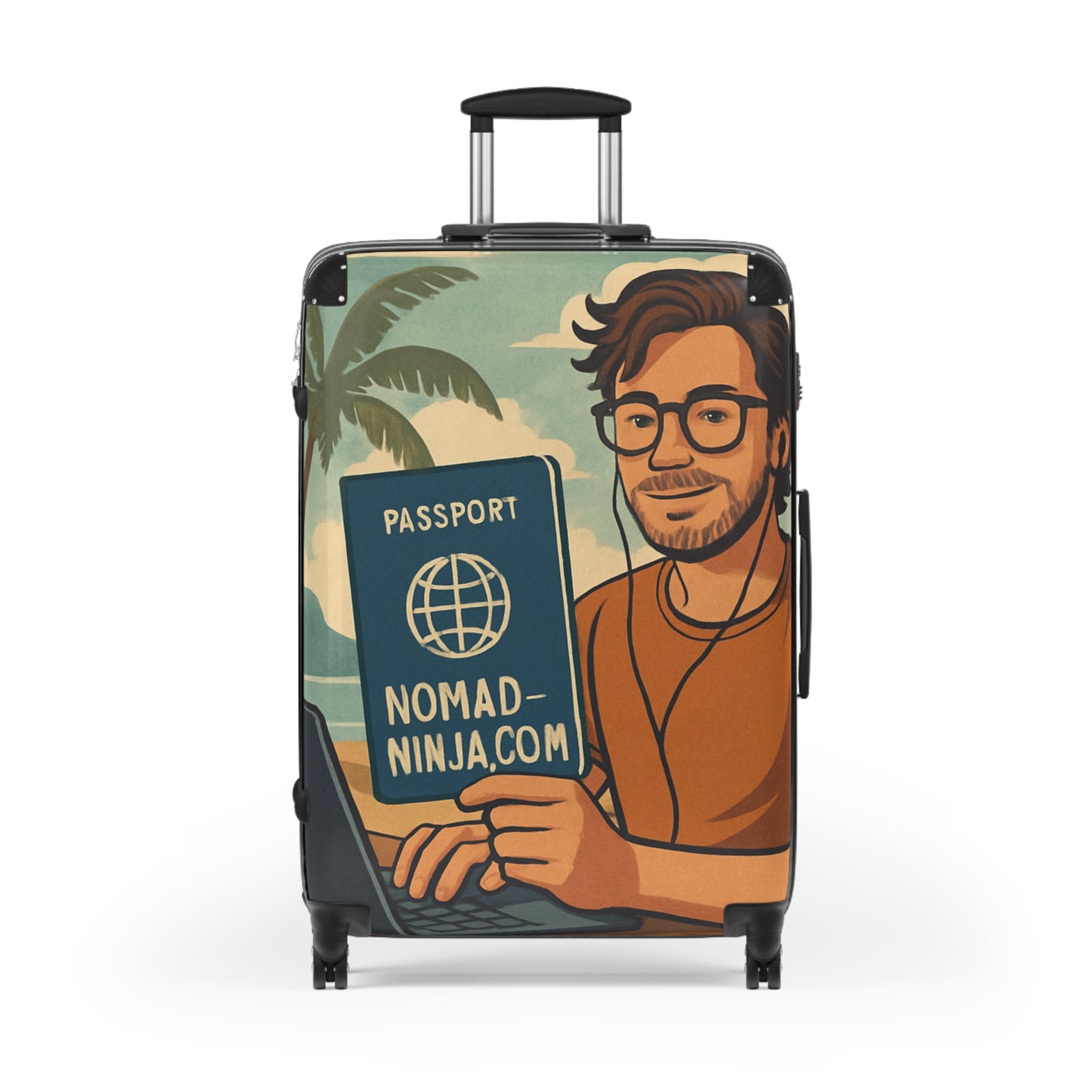 Nomad Passport Suitcase, Travel Luggage, Vacation Bag, Travel Essentials, Adventure Gear, Stylish Carry-On