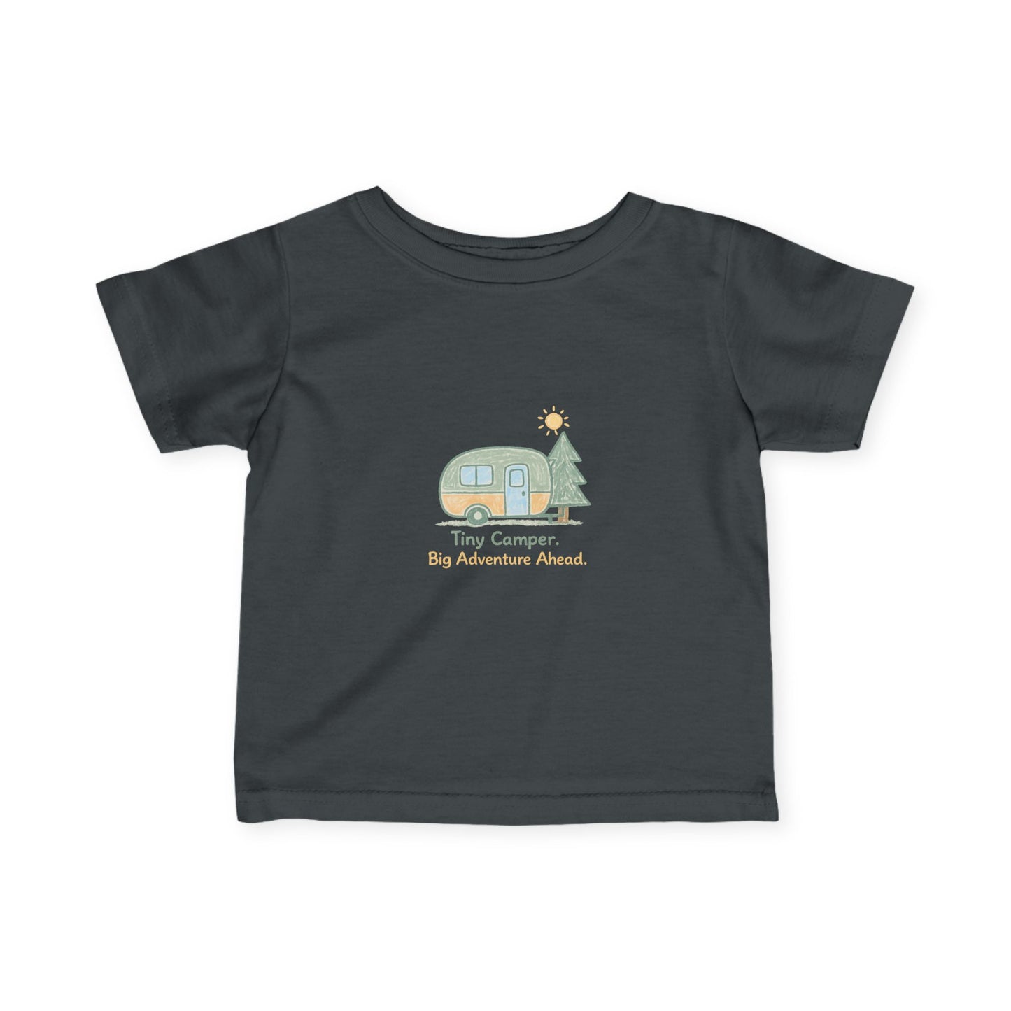 Infant Tee - Tiny Camper Retro RV Graphic Baby Shirt