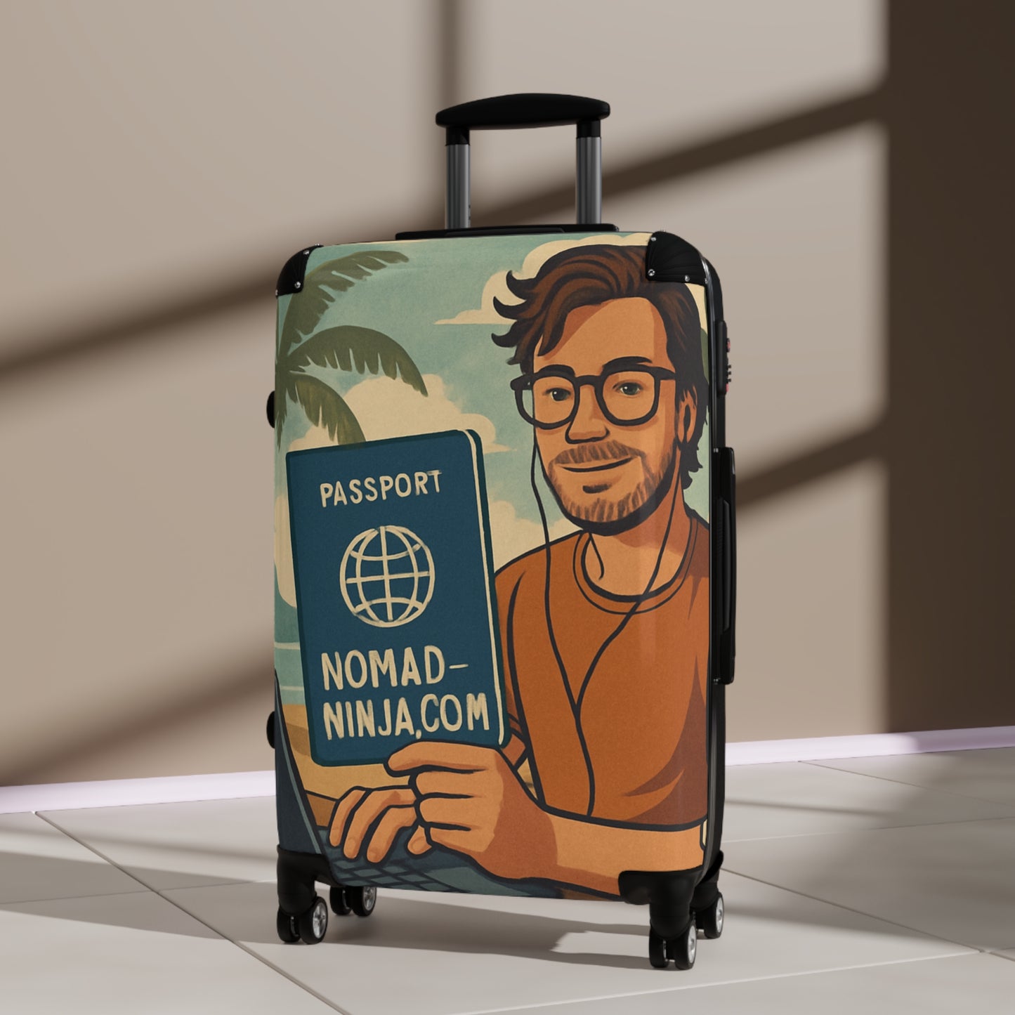 Nomad Passport Suitcase, Travel Luggage, Vacation Bag, Travel Essentials, Adventure Gear, Stylish Carry-On
