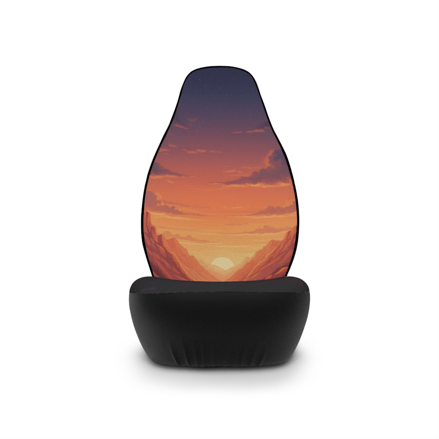 Sunset Mountain Car Seat Covers — Scenic Sunset Drive Seat Protector