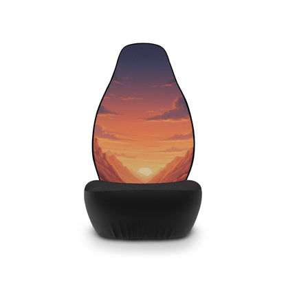 Sunset Mountain Car Seat Covers — Scenic Sunset Drive Seat Protector