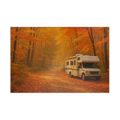 Autumn RV Puzzle – 110, 252, 520, 1014-piece, Family Fun Activity, Cozy Nights In, Fall Decorating, Gift for Puzzle Lovers