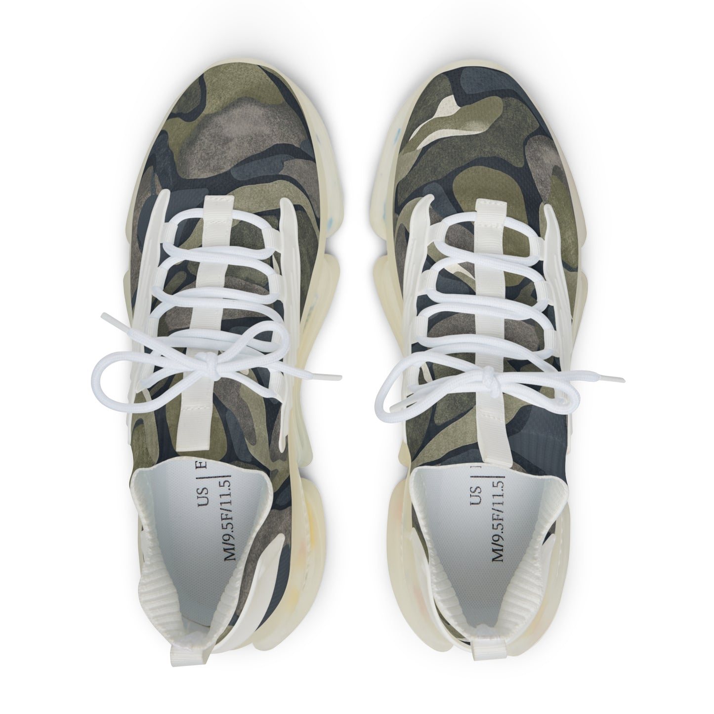 Camo Mesh Sneakers for Men — Lightweight Breathable Athletic Shoes