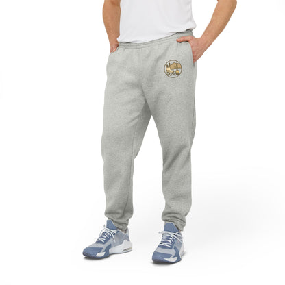 Fleece Joggers — Grey Adidas Logo Sweatpants