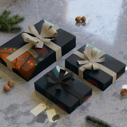 Festive Holiday Wrapping Paper Roll, Christmas Gift Wrap, Eco-Friendly Wrapping, Unique Gift Wrap, Camping Theme Decor