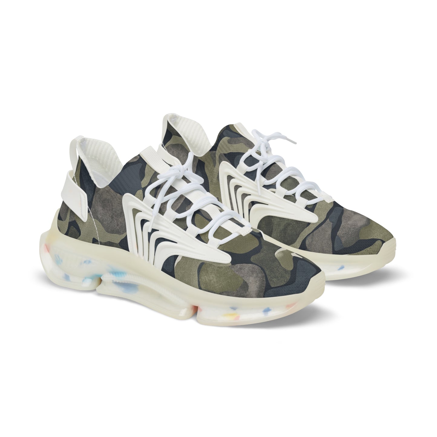 Camo Mesh Sneakers for Men — Lightweight Breathable Athletic Shoes