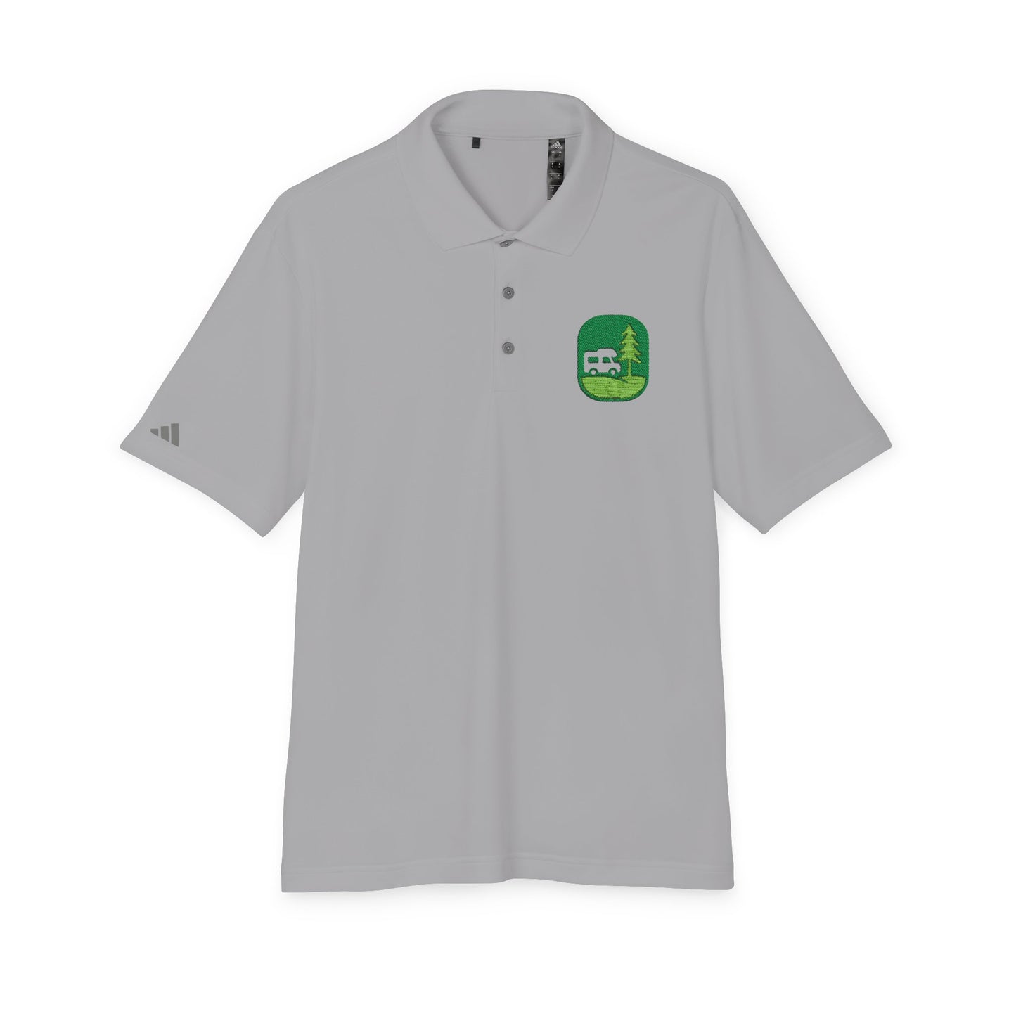Performance Polo — Grass Patch Camper Logo Embroidered Golf Shirt