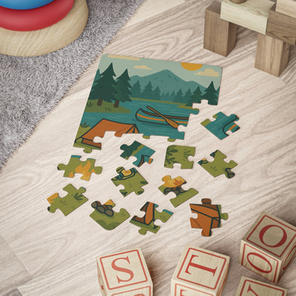Nature-Themed Kids' Puzzle, 30-Piece Adventure Jigsaw for Children, Campfire Fun, Outdoor Play, Gift for Kids, Educational Game, [...]