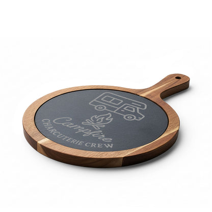 Engraved Campfire Charcuterie Board