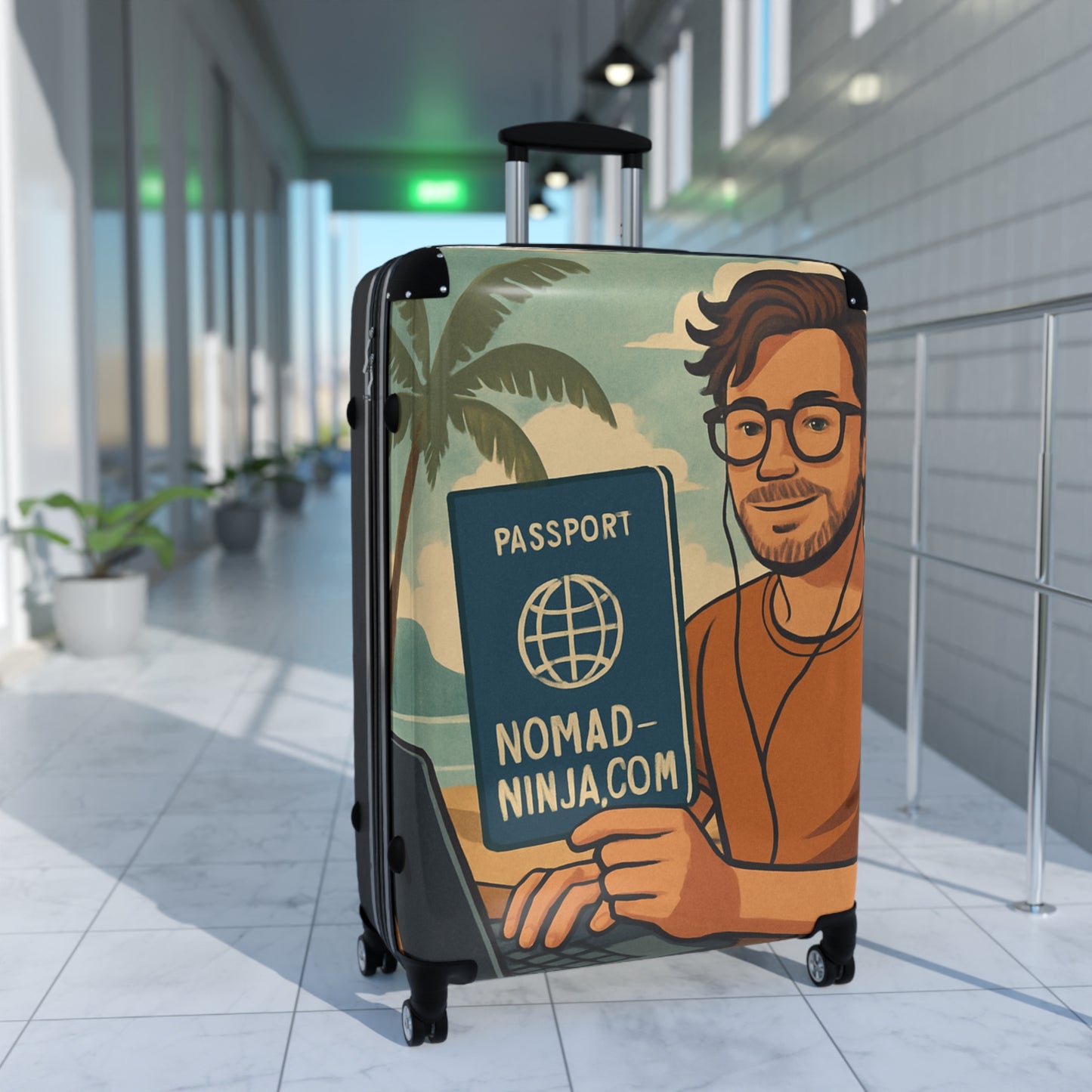 Nomad Passport Suitcase, Travel Luggage, Vacation Bag, Travel Essentials, Adventure Gear, Stylish Carry-On
