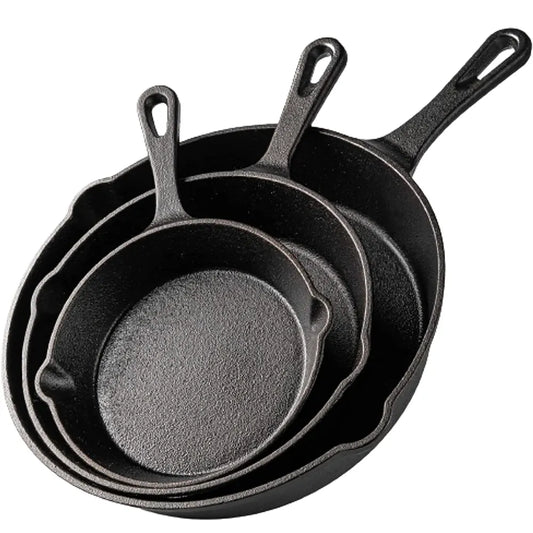 Pre-Seasoned Cast Iron Frying Pans